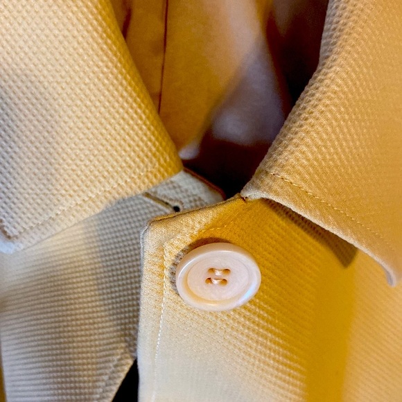 Theory Juleen/Ivona yellow button down, business casual coat size small … - Picture 7 of 8
